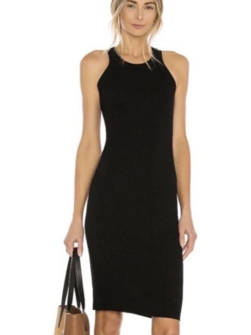 WSLY Rivington Black Mini Bodycon Dress